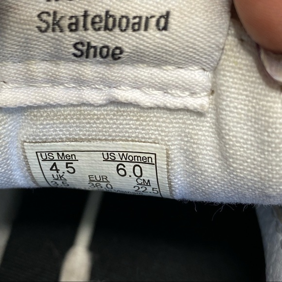 Vans Sk8 Hi Slim Cutout Mesh White Black Leather Shoes Mens 4.5 Womens 6 - Picture 8 of 15